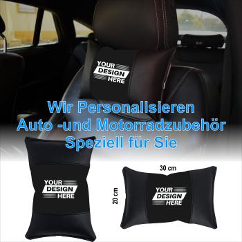 20x30cm Nackenpolster Personalisiert Bild Logo bedrucken auf Polster ( Druckbereich 14x20cm Mittig ) Auto Nackenpolster Nackenstütze